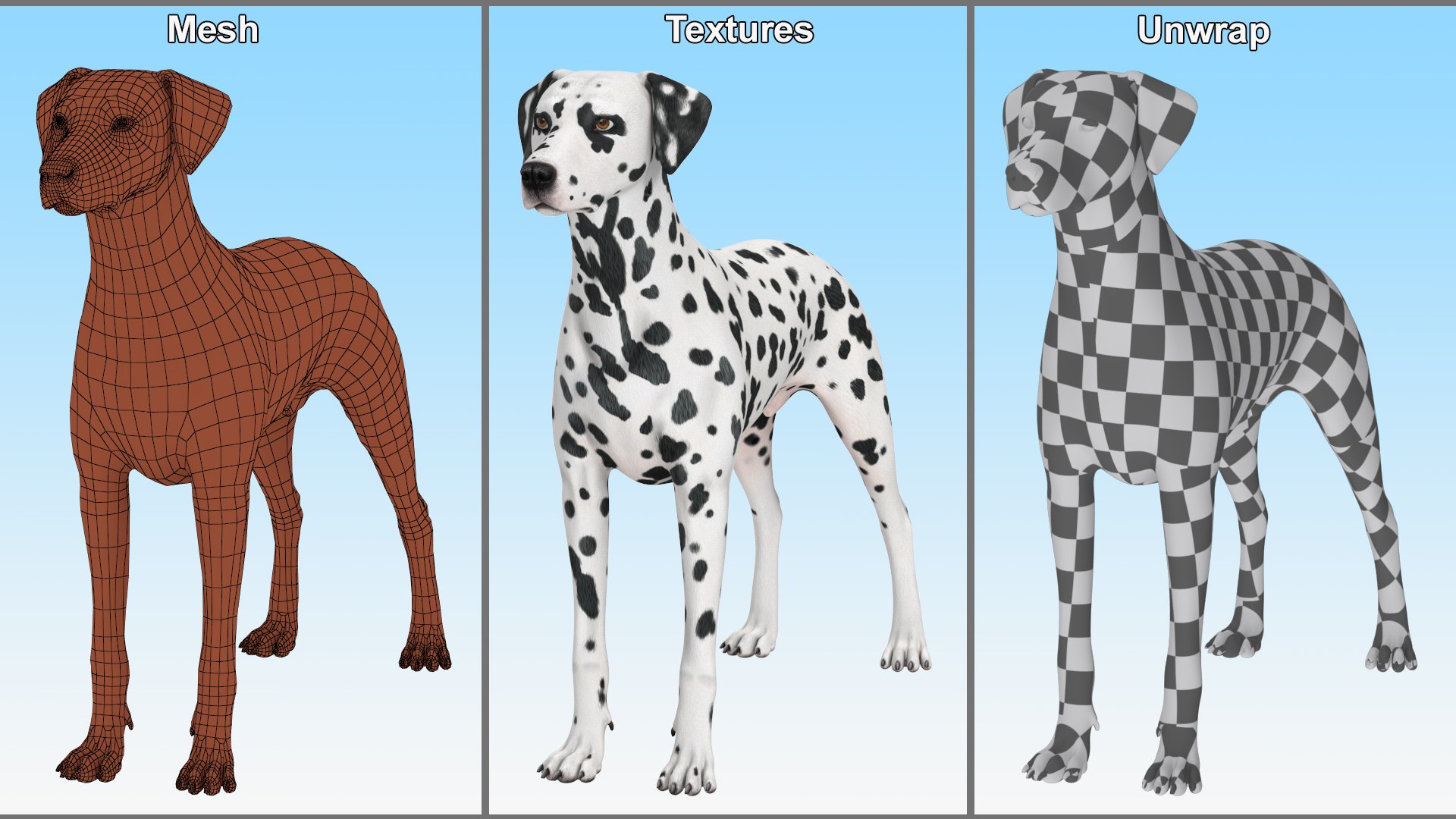 3D Spotted Dalmatian Dog Rigged model https://p.turbosquid.com/ts-thumb/80/dOcMBf/mq/spotteddalmatiandogriggedc4dmodel037/jpg/1716121426/1920x1080/fit_q87/cbd6c02ac6c1f7c17035fdb6614e17774a4b66ab/spotteddalmatiandogriggedc4dmodel037.jpg