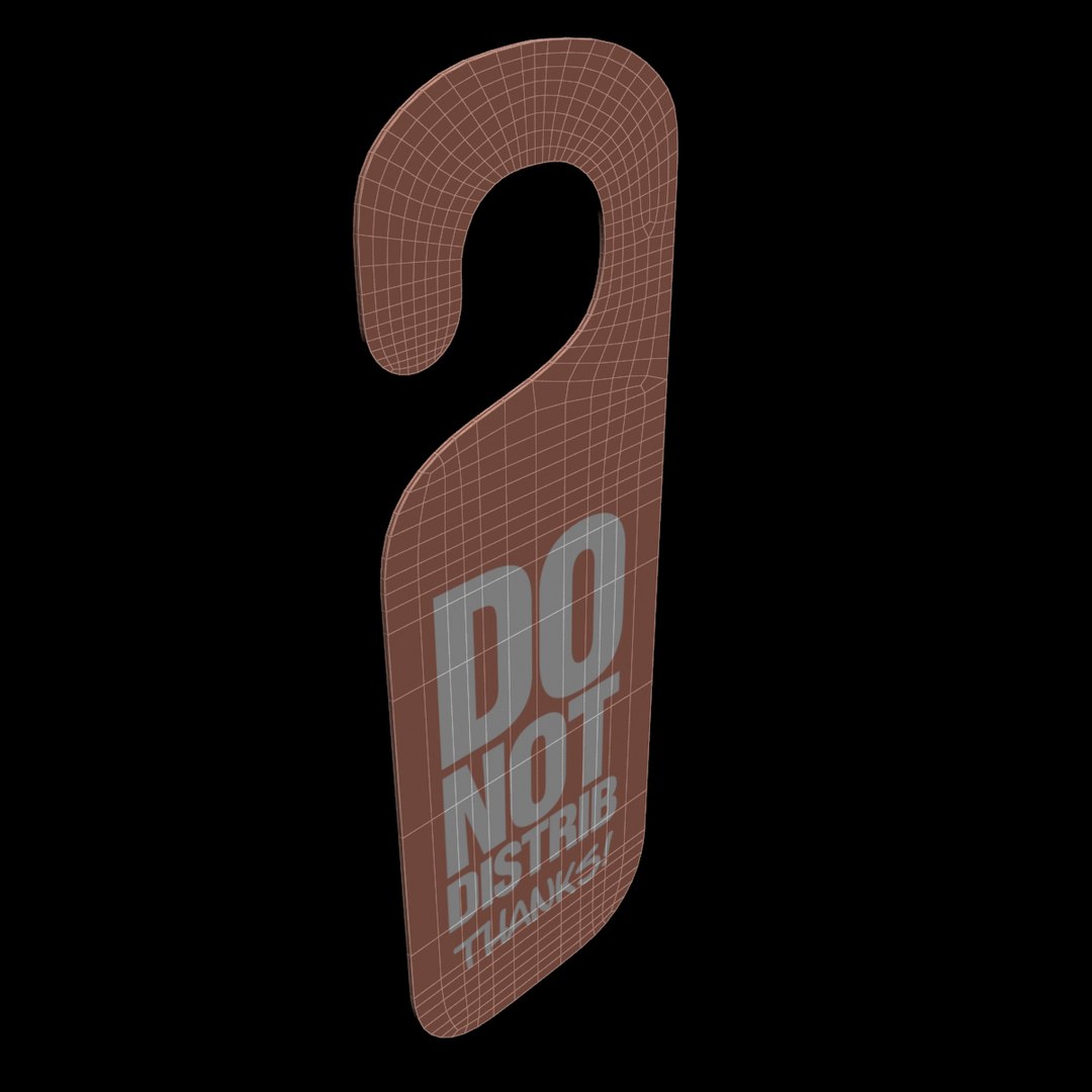 3D distrib sign model | 1148345 | TurboSquid
