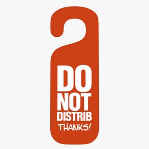 Do Not Distrib Sign