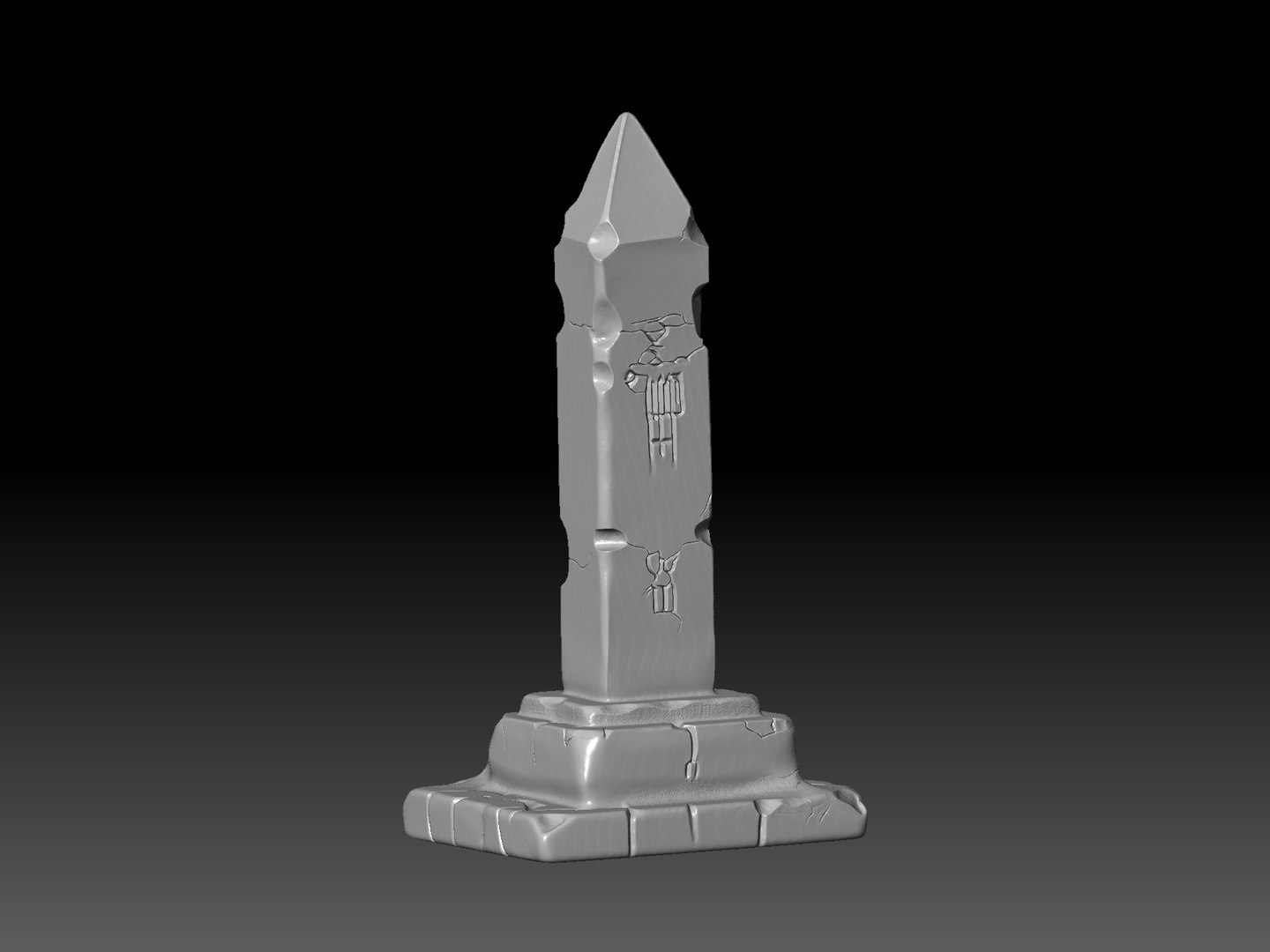 3D Ancient Stone Monolith - 3D Print Model - TurboSquid 2426649