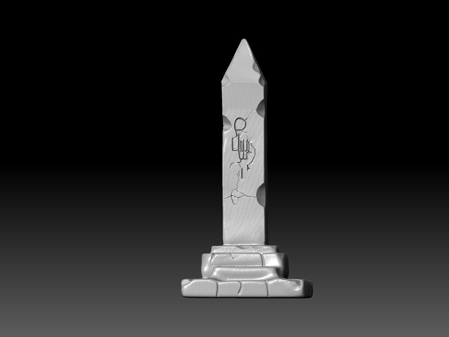 3D Ancient Stone Monolith - 3D Print Model - TurboSquid 2426649