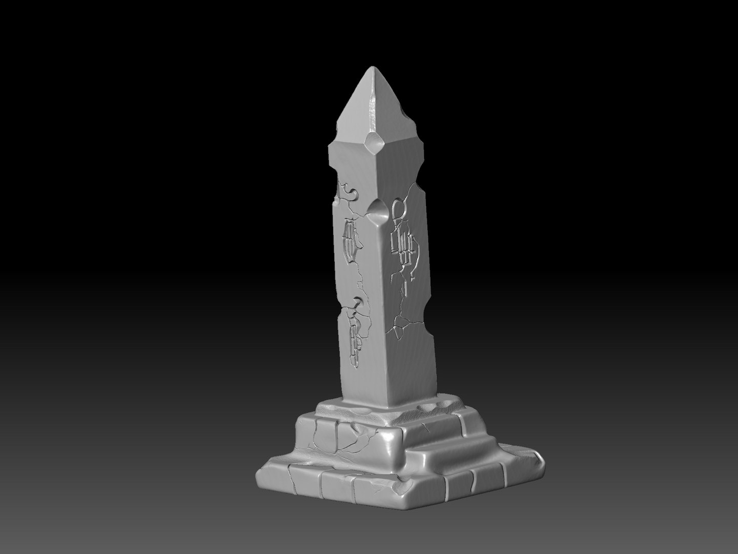 3D Ancient Stone Monolith - 3D Print Model - TurboSquid 2426649