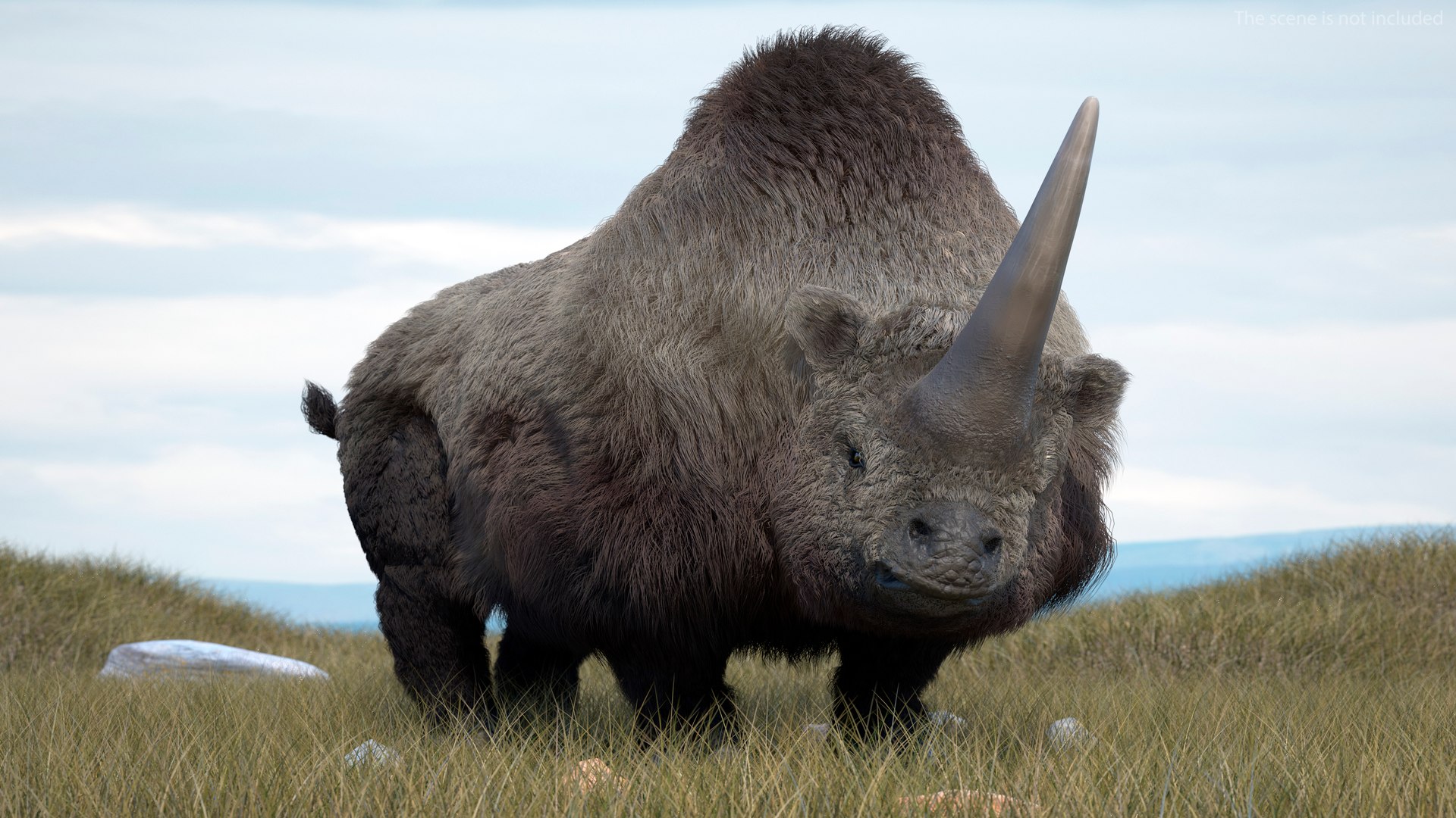 Siberian Unicorn Walking Pose Fur 3D Model TurboSquid 1974444