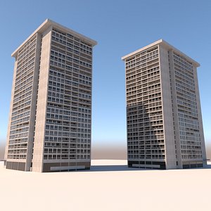 Century Towers VRAY