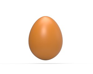 3D Chicken Egg model