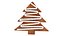 Christmas tree-shaped gingerbread cookie 2 3D