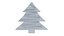 Christmas tree-shaped gingerbread cookie 2 3D