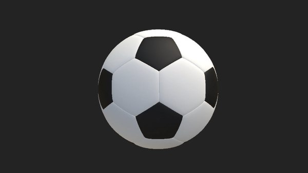3D Cartoon Soccer Ball