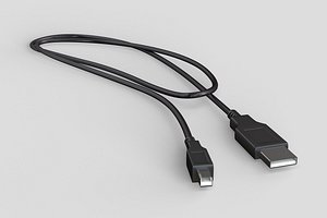 3D Cable USB model
