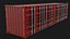40 Fuß Seitentürcontainer – Rot