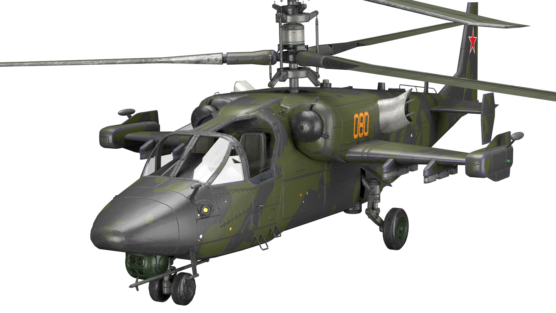 3d 4k Attack Helicopter Ka52 Black Shark Hokum - Turbosquid 2033748