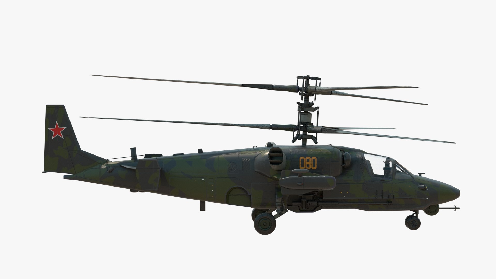 3D 4K Attack Helicopter KA52 Black Shark Hokum - TurboSquid 2033748