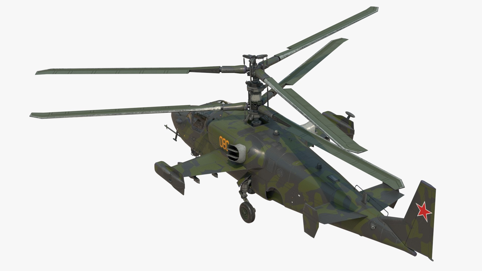 3D 4K Attack Helicopter KA52 Black Shark Hokum - TurboSquid 2033748