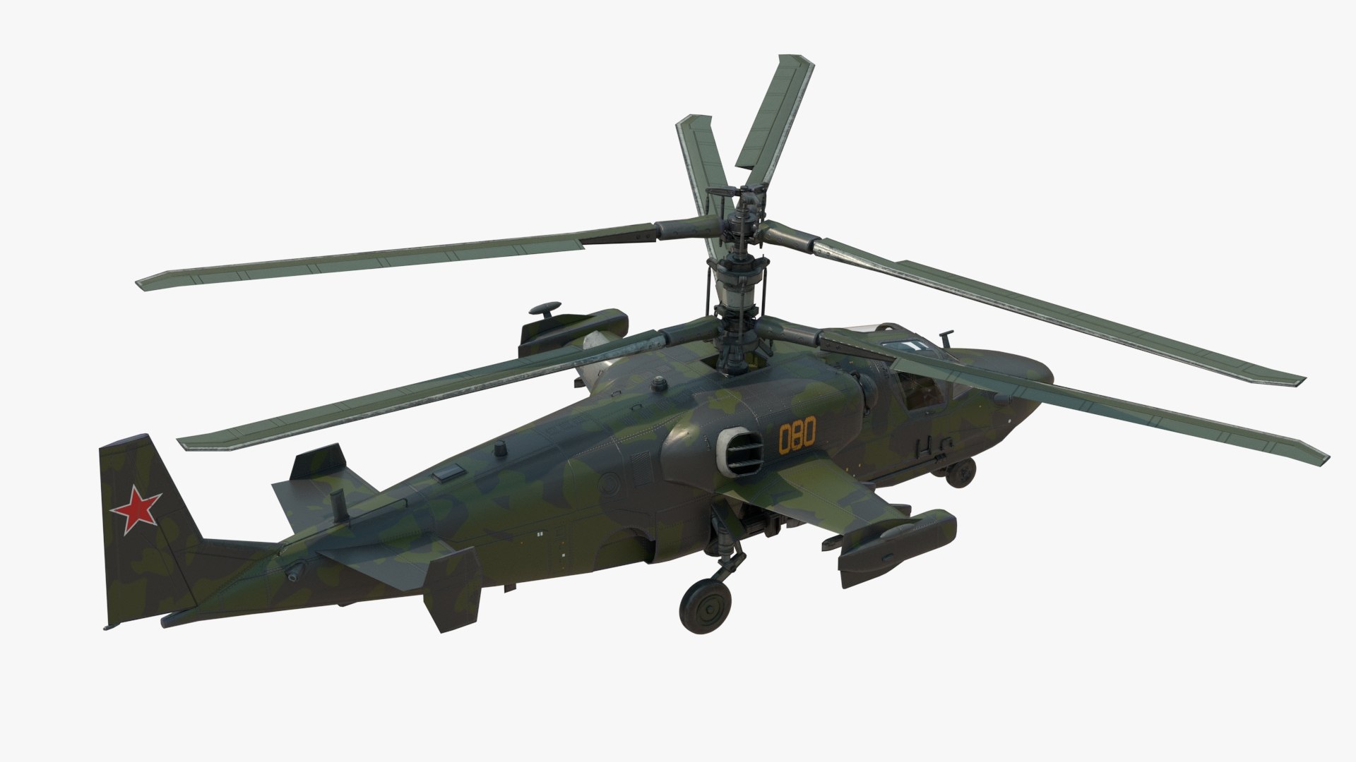 3D 4K Attack Helicopter KA52 Black Shark Hokum - TurboSquid 2033748