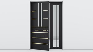 Aluminium door 290 3D model