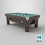 Commercial Public Pool Table Brunswick Green