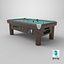 Commercial Public Pool Table Brunswick Green