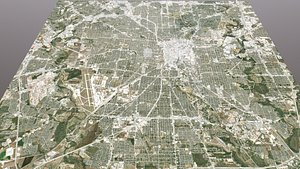 Cityscape San Antonio Texas USA 3D