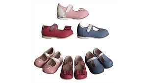 3D wardrobe girl shoes model