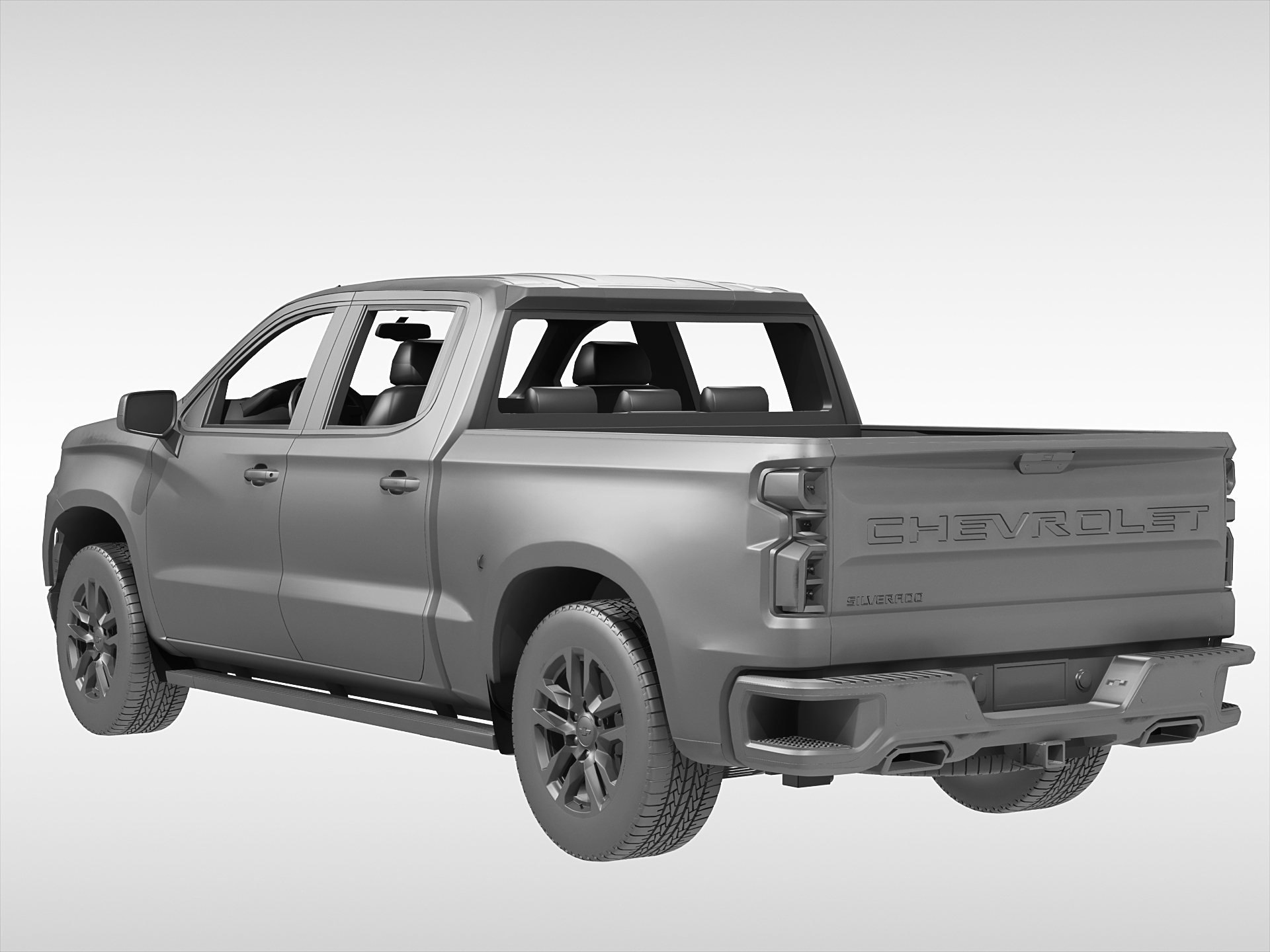 Chevrolet silverado 2019 3D - TurboSquid 1280148