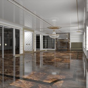 classical interior 3D