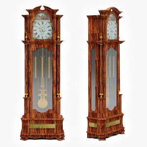 Antique Grandfather Clock 3D model