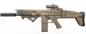 scar 3D model