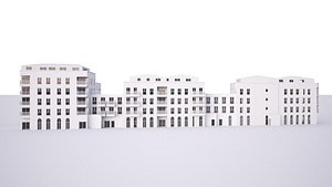 British House Abbey Wall 3D model