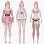 Collection de vêtements 001 - Rig - Unreal - Unity - Blender - Animé