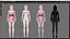 Collection de vêtements 001 - Rig - Unreal - Unity - Blender - Animé