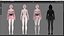Collection de vêtements 001 - Rig - Unreal - Unity - Blender - Animé