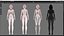 Collection de vêtements 001 - Rig - Unreal - Unity - Blender - Animé