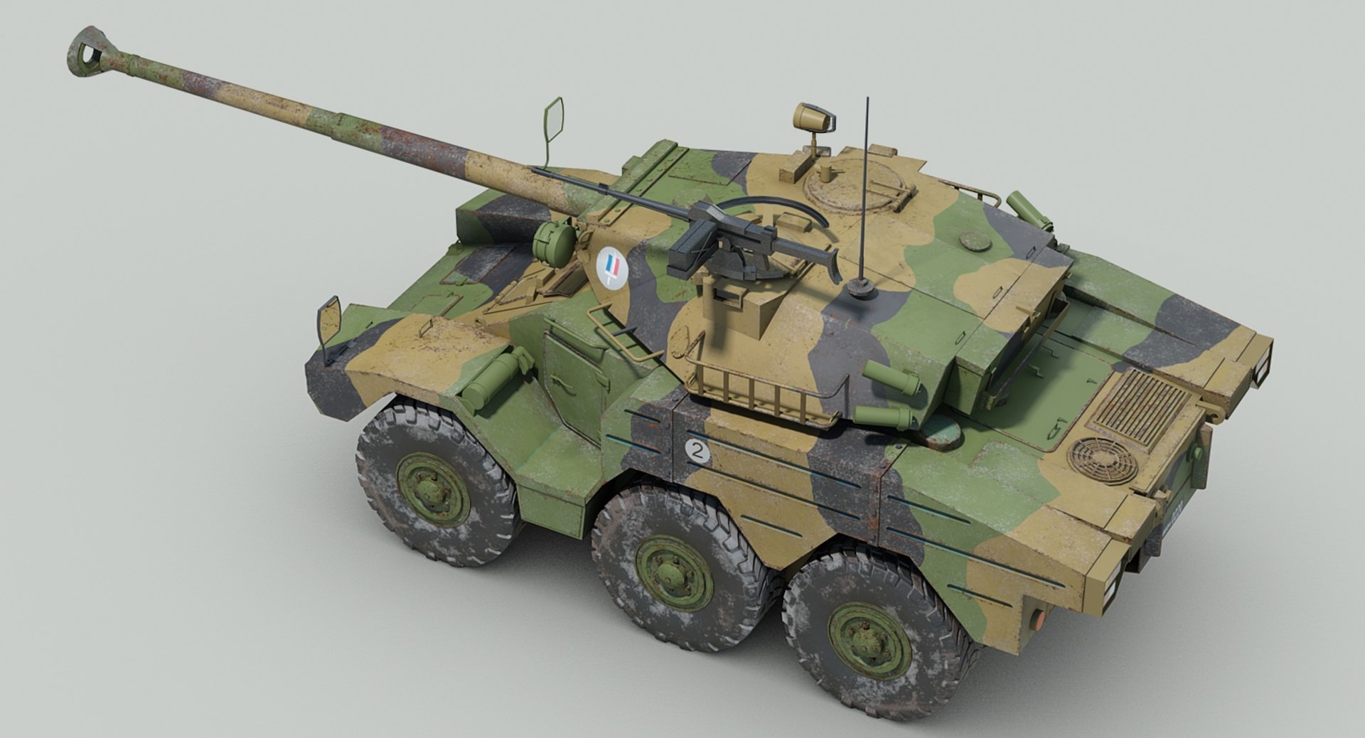 3d French Erc 90 Sagaie Model