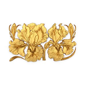 3D mural classic flowers decor ornament 17 model