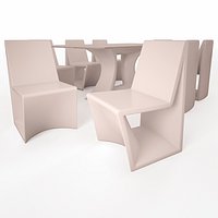 VONDOM REST Dining Set by Estudio A-Cero