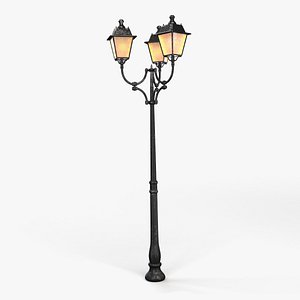 3D street lamp model