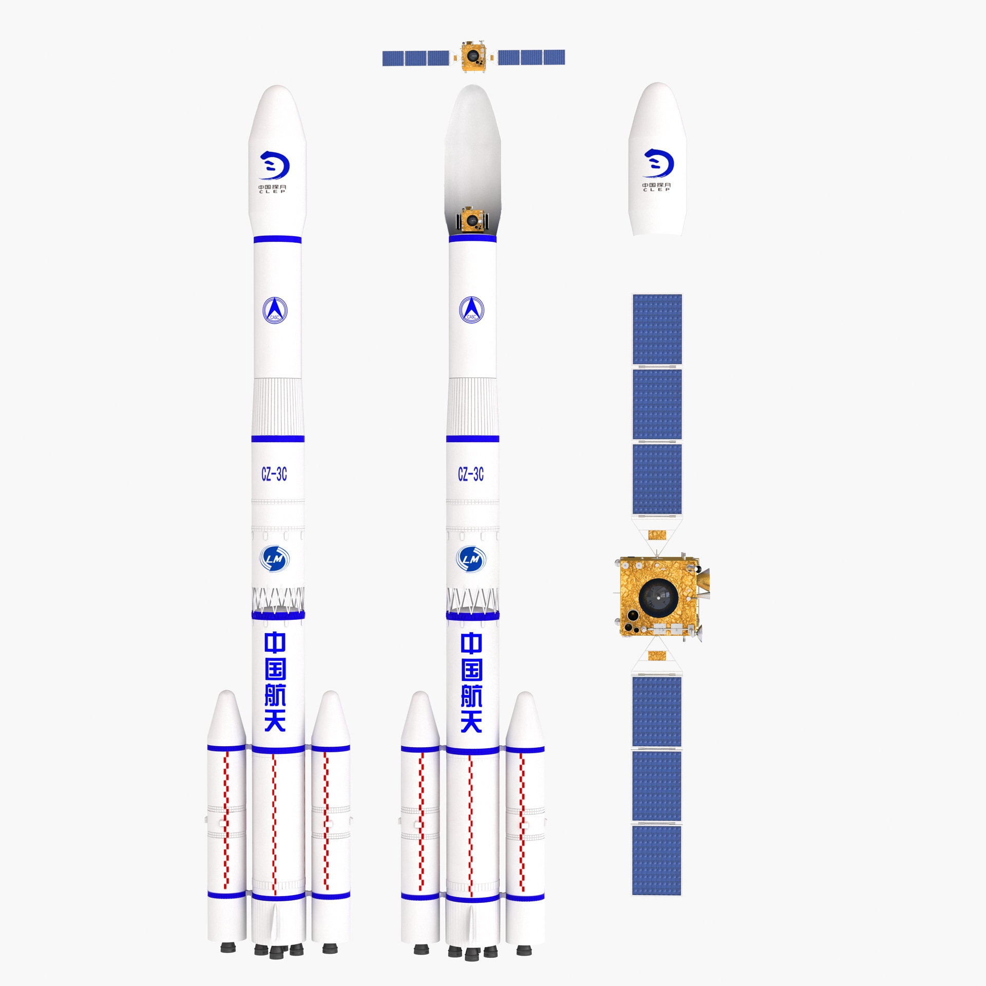 Chang'e2 CZ3C 3D 모델 TurboSquid 1681779
