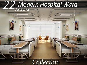 Collection of Modern Hospital Ward 3D model