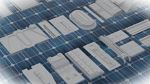 Scifi Panel Kitbash 3D