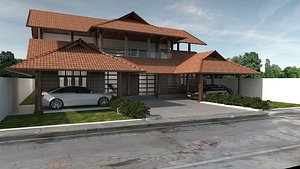 kerala Traditional house 3D model