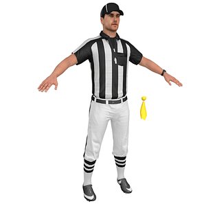 football referee 3D model