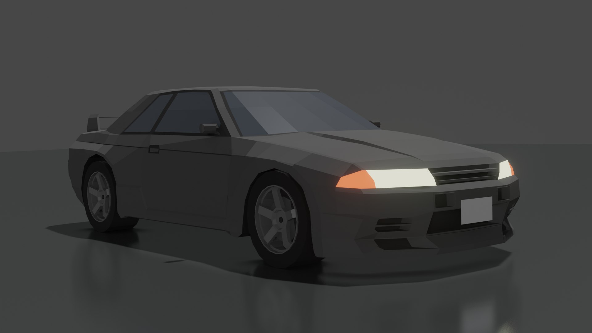 Low Poly Nissan Skyline GT-R VIII R32 3D Model - TurboSquid 1817210