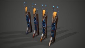 3D sci-fi building model