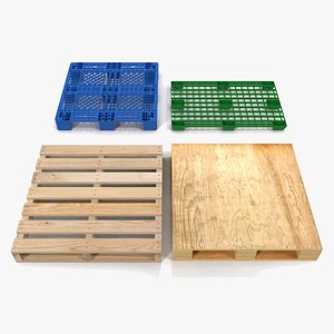 Pallets Collection 3D model