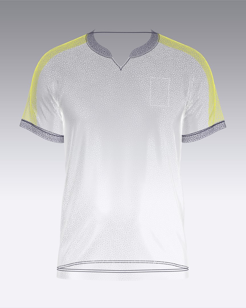 Mens Soccer Blue And Yellow Jersey Player-10 3D Model - TurboSquid 2050601