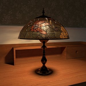Vintage lampshade - abajuor vitral 3D