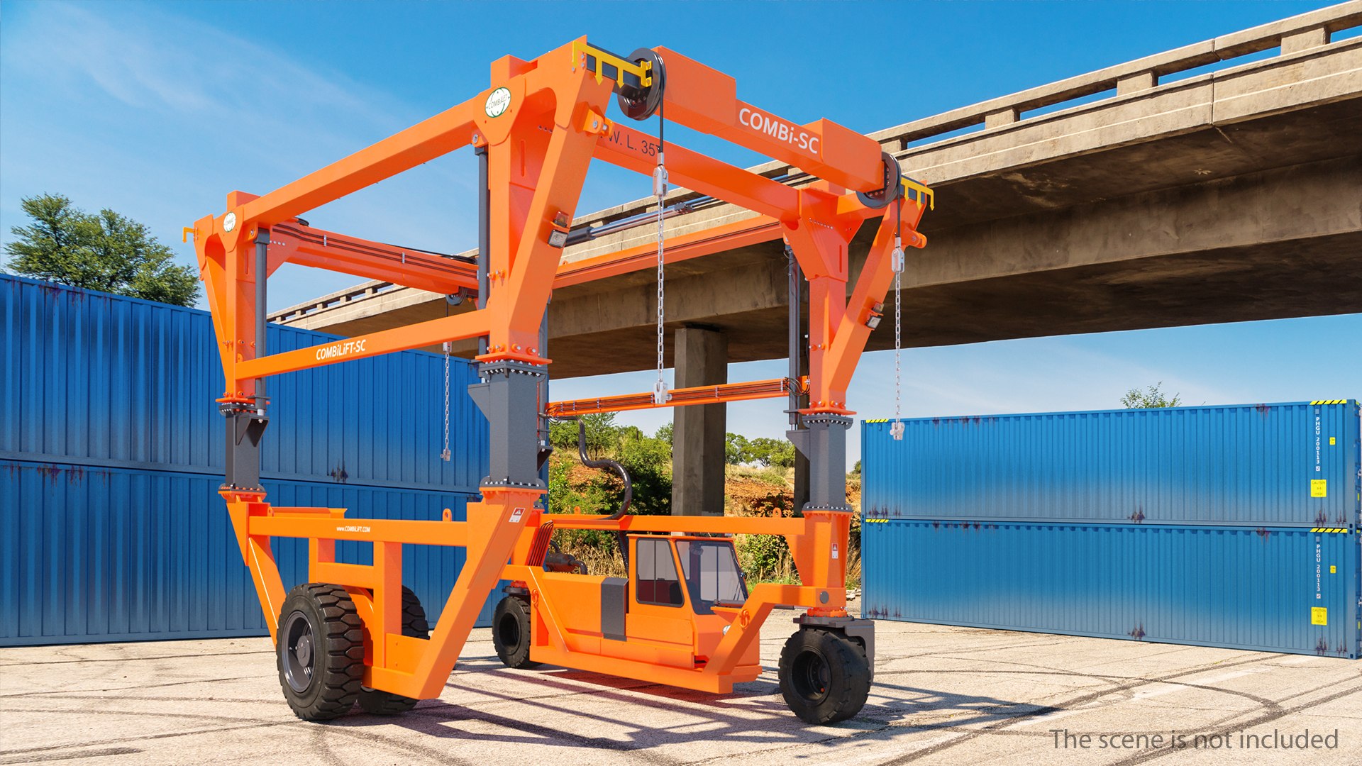 Combi-SC Straddle Carrier Clean 3D model preview