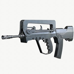 Famas G2 PBR Worn Low-poly 3D model