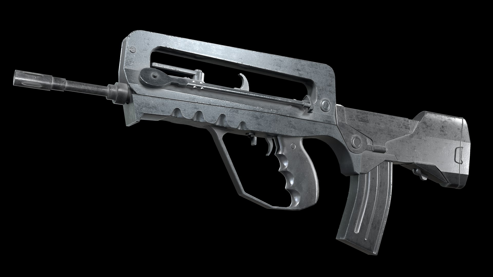 Famas G2 PBR Worn Low-Poly-3D-Modell 3D-Modell - TurboSquid 1782237