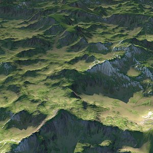 3D Landscape 128 model